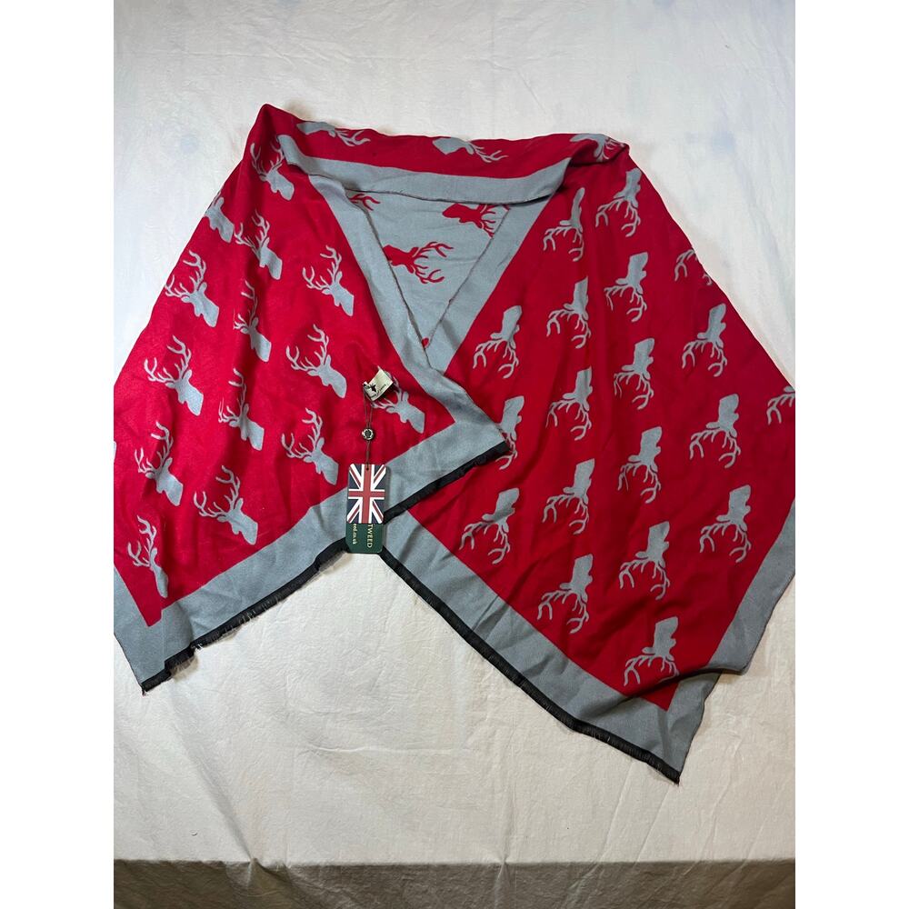 NWT House of Tweed Stag‎ Shawl
